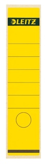 Leitz rugetiketten 6,1 x 28,5 cm, geel