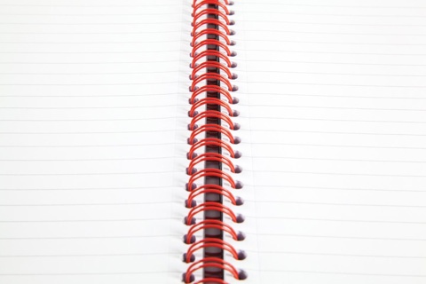 Oxford BLACK N' RED spiraalblok karton, 140 bladzijden A4, gelijnd