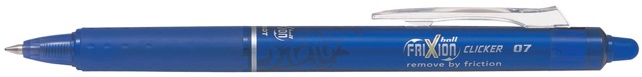 Pilot intrekbare roller FriXion Ball Clicker, medium punt, 0,7 mm, blauw