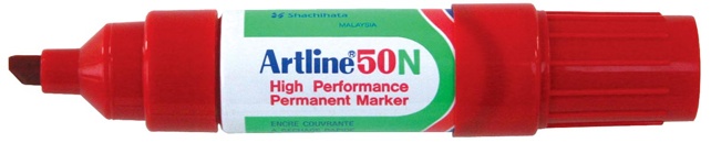 Permanent marker Artline 50N rood