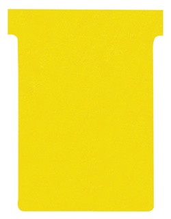 Nobo T-planbordkaarten index 3, 120 x 92 mm, geel