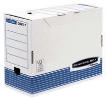 Bankers Box System transfer archiefdoos, A4, rug van 15 cm, blauw