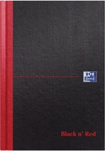 Oxford Black n' Red notitieboek, A5, gelijnd, 192 bladzijden