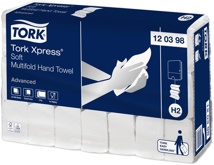 Tork Xpress Advanced handdoek 2-laags, systeem H2, wit, pak van 21 stuks