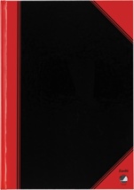 Bantex notitieboekje, A4, 192 bladzijden, gelijnd, rood en zwart