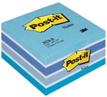 Post-it Notes kubus, 450 vel, 76 x 76 mm, blauw