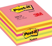 Post-it Notes kubus, 450 vel, 76 x 76 mm, roze-geel tinten