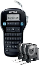 Dymo LabelManager 160 Value Pack: 3 x D1 tape, zwart op wit, 12 mm + 1 x LabelManager 160P, qwerty