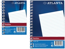 Atlanta by Jalema notitieboekje A7, gelijnd, blauw