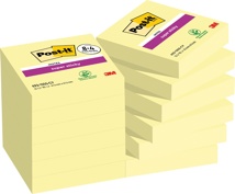 Post-it Super Sticky notes Canary Yellow, 90 vel, 47,6 x 47,6 mm, 8 + 4 GRATIS