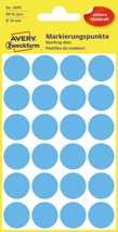 Avery Ronde etiketten diameter 18 mm, blauw, 96 stuks