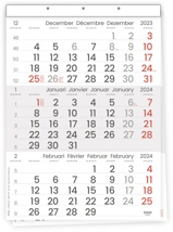Driemaandskalender Compact, 2024