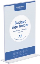 Europel folderhouder Budget, met T-voet, A5