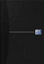 Oxford Office Essentials schrift, harde kaft, 192 bladzijden, gelijnd, A5, smart black