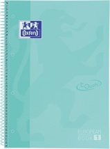 Oxford School Touch Europeanbook spiraalblok, A4+, 160 bladzijden, gelijnd, pastel groen