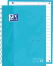 Oxford School Touch Europeanbook spiraalblok, A4+, 160 bladzijden, gelijnd, pastel blauw