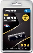 Integral USB stick 3.0, 16 GB, zwart