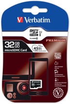 Verbatim microSDHC geheugenkaart, klasse 10, 32 GB
