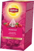 Lipton thee, Rozebottel, Exclusive Selection, doos van 25 zakjes