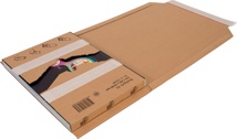 Cleverpack wikkelverpakking uit golfkarton, 215 x 305 x 20 / 80 mm, pak van 10 stuks