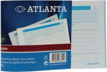 Atlanta by Jalema bonboekjes genummerd 1-100, 100 blad in tweevoud, met carbon
