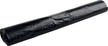 Vuilniszak 14 micron, 60 x 80 cm, 60 liter, zwart, rol van 20 stuks
