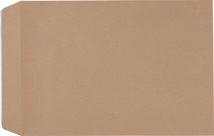 Pergamy kraftzakjes 90 g, C4: 229 x 324 mm, zelfklevend met strip, bruin, doos van 250 stuks