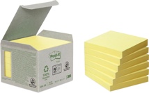 Post-it Recycled notes, 100 vel, 76 x 76 mm, geel, pak van 6 blokken