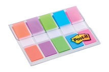 Post-it Index, 11,9X43,2 mm, blister met 5 kleuren, 20 tabs per kleur