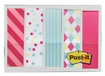Post-it Index, Candy Collection, 11,9 mm x 43,2mm, 5 x 20 stuks