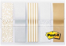 Post-it Index, Metallic Collection, 11,9 mm x 43,2mm, 5 x 20 stuks