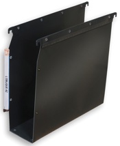 L'Oblique hangmappen voor kasten Ultimate bodem 80 mm, zwart