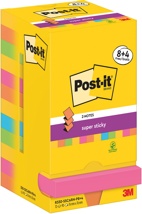 Post-It Super Sticky Z-Notes Carnival, 90 vel, 76 x 76 mm, 8 + 4 GRATIS