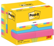 Post-It Notes Vitality, 100 vel, 38 x 51 mm, pak van 12 blokken