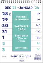 Brepols Optivision kalender Nederlandstalig, 2024