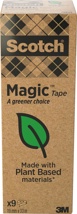Plakband Magic Tape: A greener choice, 19 mm x 33 m, toren met 9 rollen