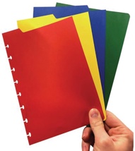 Correctbook tabbladen A5, 4 tabs in geassorteerde kleuren