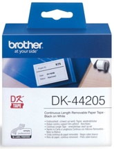 Brother doorlopende labelrol voor QL, 62 mm x 30,48 m, papier, verwijderbaar