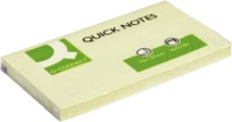 Q-CONNECT Quick Notes, 76 x 127 mm, 100 vel, geel