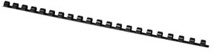 Q-CONNECT bindrug 8mm 21 rings 100 stuks zwart