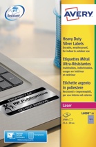 Avery ultra-sterke zilverkleurige etiketten 24,5 x 10 mm (b x h), 3.780 stuks, 189 per blad