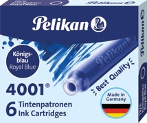Pelikan inktpatronen 4001 koningsblauw