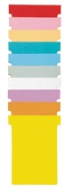 Nobo T-planbordkaarten index 4, 180 x 124 mm, lichtblauw