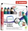 Stabilo MARKdry potlood voor whiteboards, etui van 4 stuks in geassorteerde kleuren