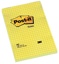 Post-it Notes, 102 x 152 mm, geel, geruit, blok van 100 vel