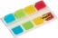 Post-it index Strong, 15,8 x 38,1 mm, blister met 4 kleuren, 10 tabs per kleur