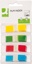 Q-CONNECT index mini, 12,5 x 45 mm, 4 x 35 tabs, geassorteerde kleuren