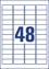 Avery afneembare weerbestendige etiketten 45,7 x 21,2 mm (b x h), wit, doos van 960 etiketten