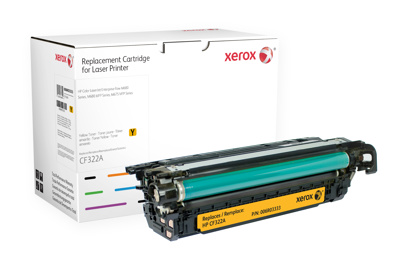 Xerox Gele toner cartridge. Gelijk aan HP CF322A 653A