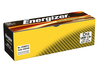 Energizer Industrial D Batterij, 1,5 V